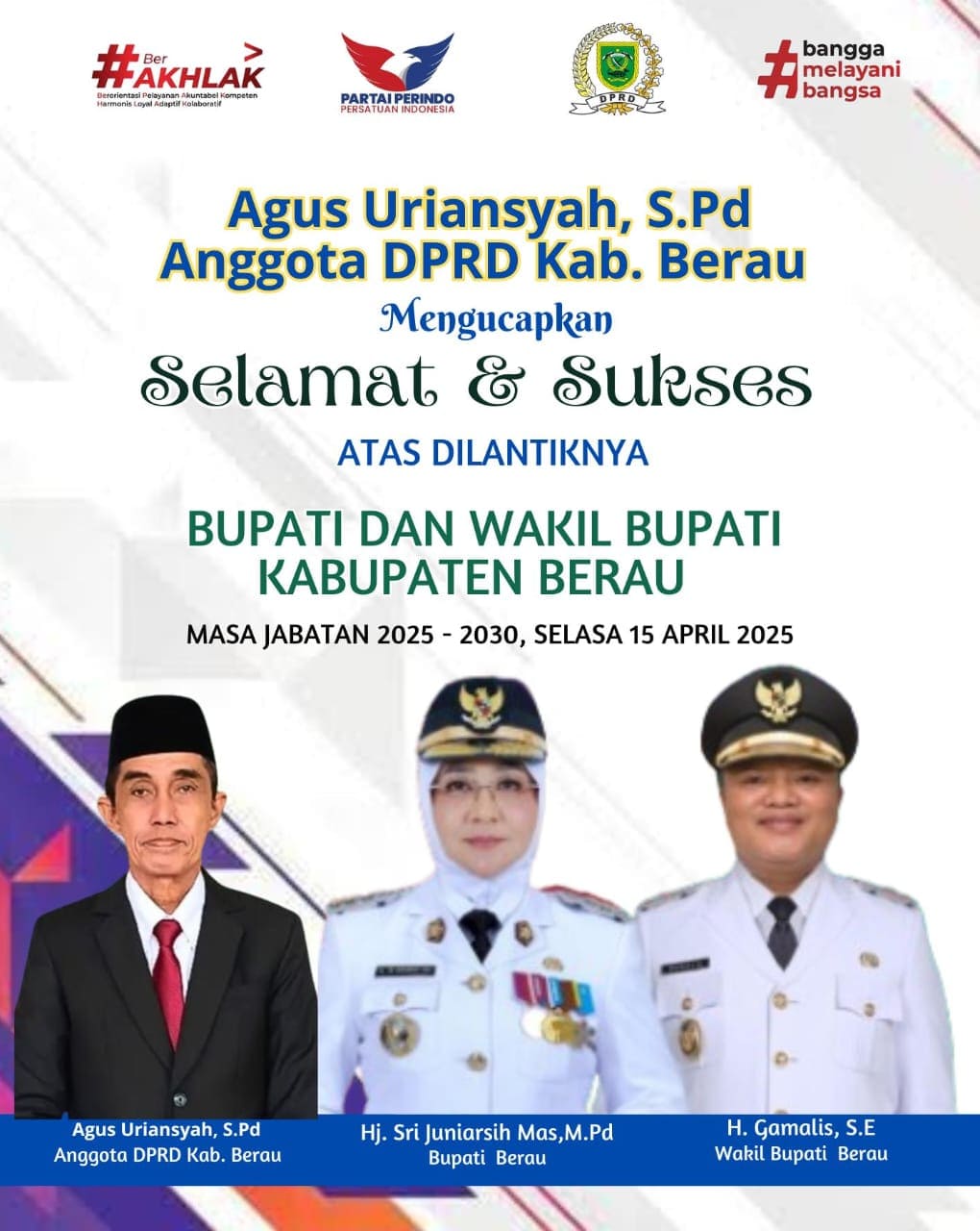 agus uriansyah iklan pelantikan bupati berau