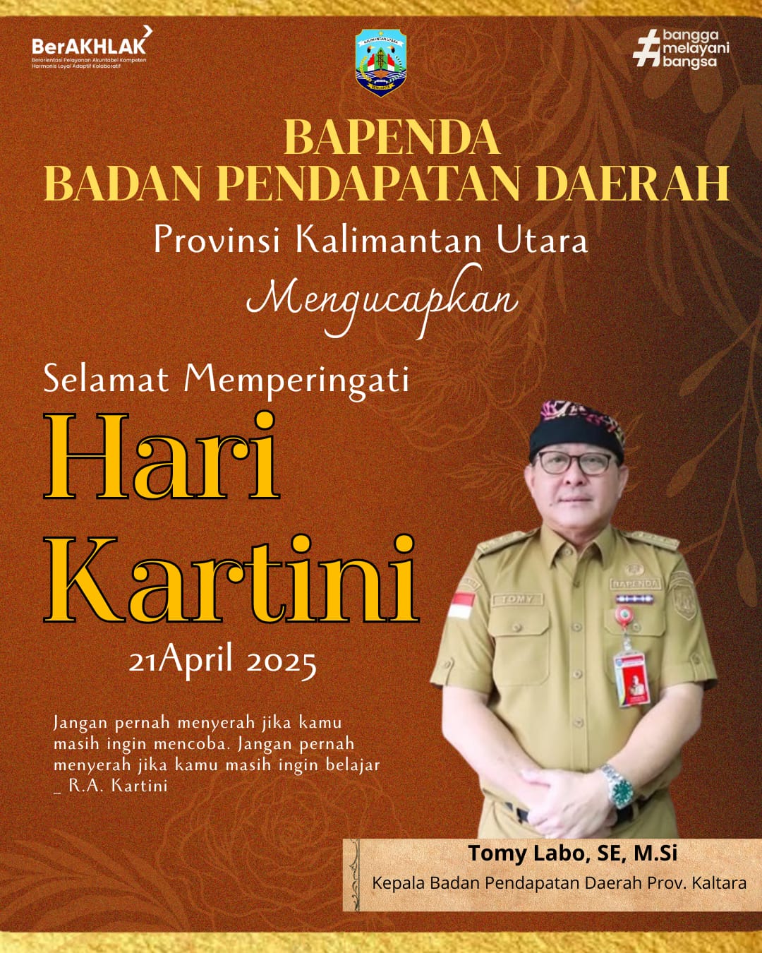 iklan ucapan selamat memperingati hari kartini bapenda