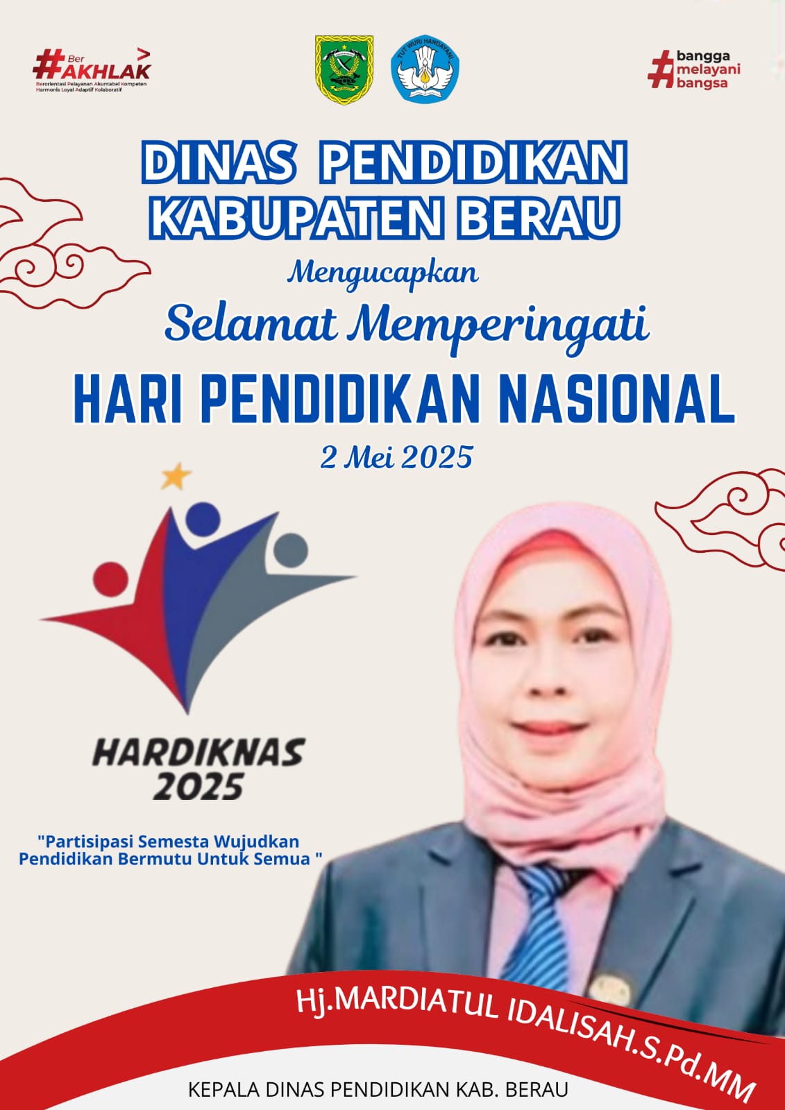 iklan dinas pendidikan kabupaten berau hardiknas 2025