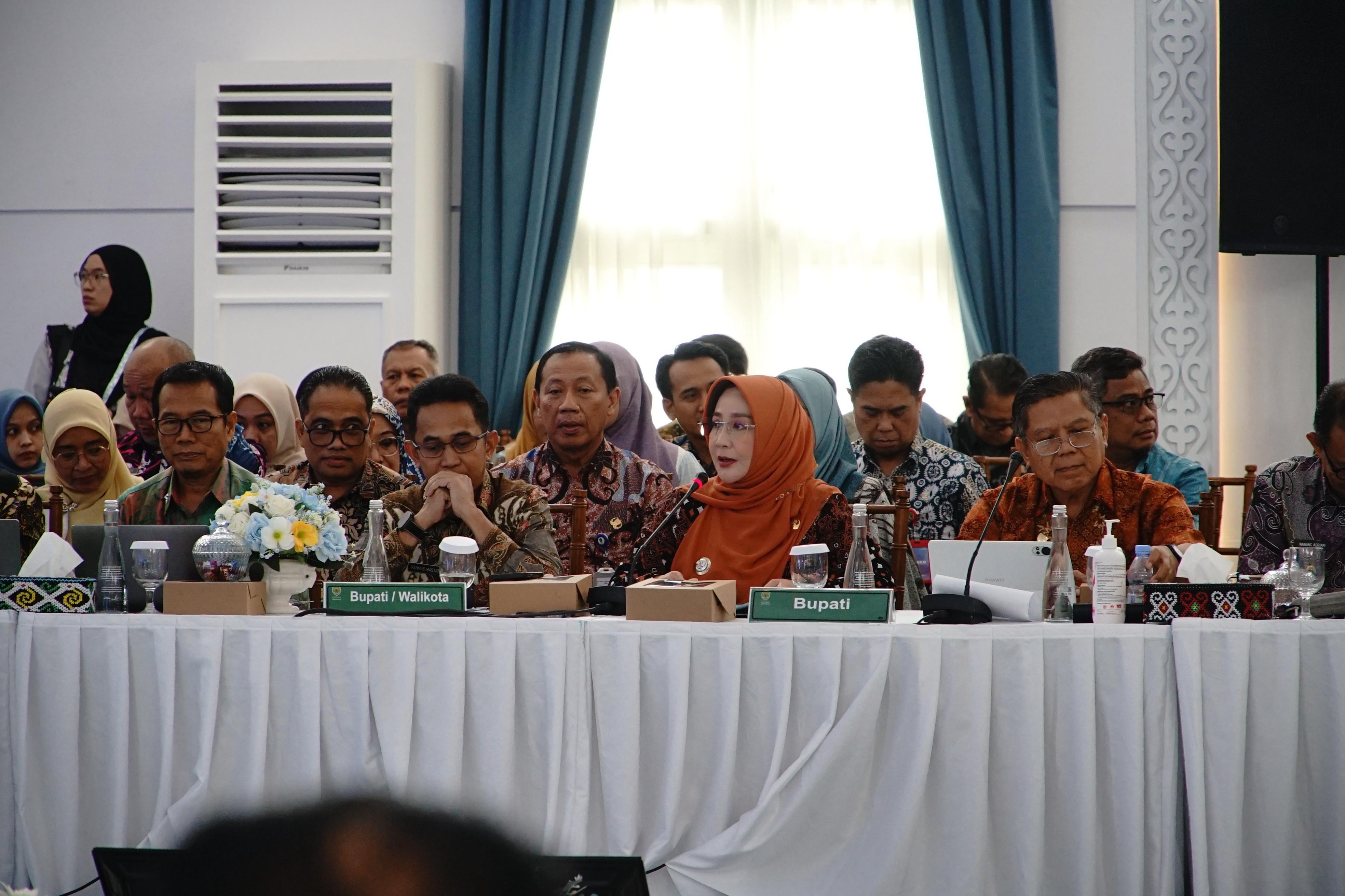 Bupati Berau Sri Juniarsih Mas paparkan usulan RKPD 2027 dalam Musrenbang Kaltim di Samarinda (Foto: Protokol dan Komunikasi Pimpinan)
